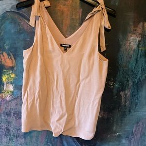Express tie strap tank top